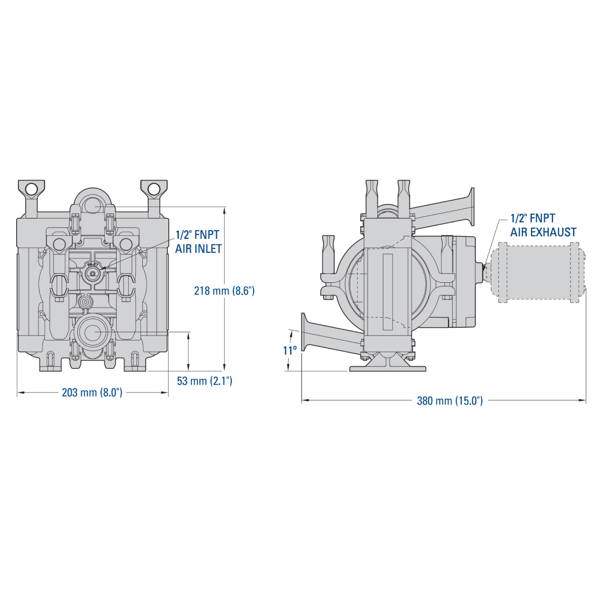 Wilden PS1 (1" Tri-Clamp) Saniflo FDA AODD Pump