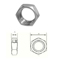 Bevel Seat Union Hex Nuts (5 Pack)