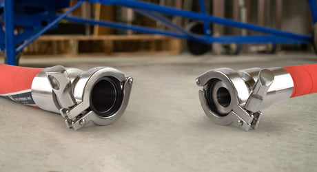 Why do different sizes of hose use the same size Tri-Clamp? 