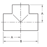 7WWW - Butt-Weld Short Tee - Polished
