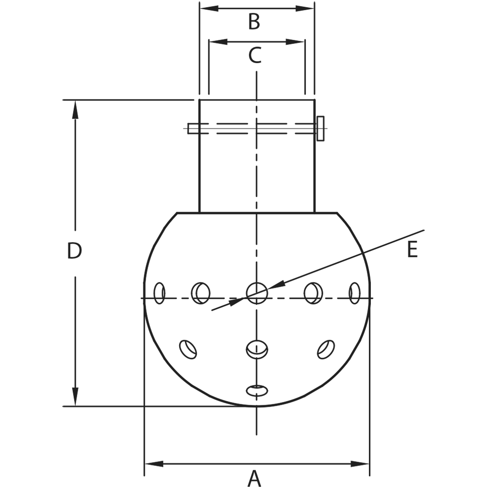 Stationary Spray Ball