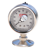 2-1/2” (63mm) Sani-Flow Brewery Pressure Gauge