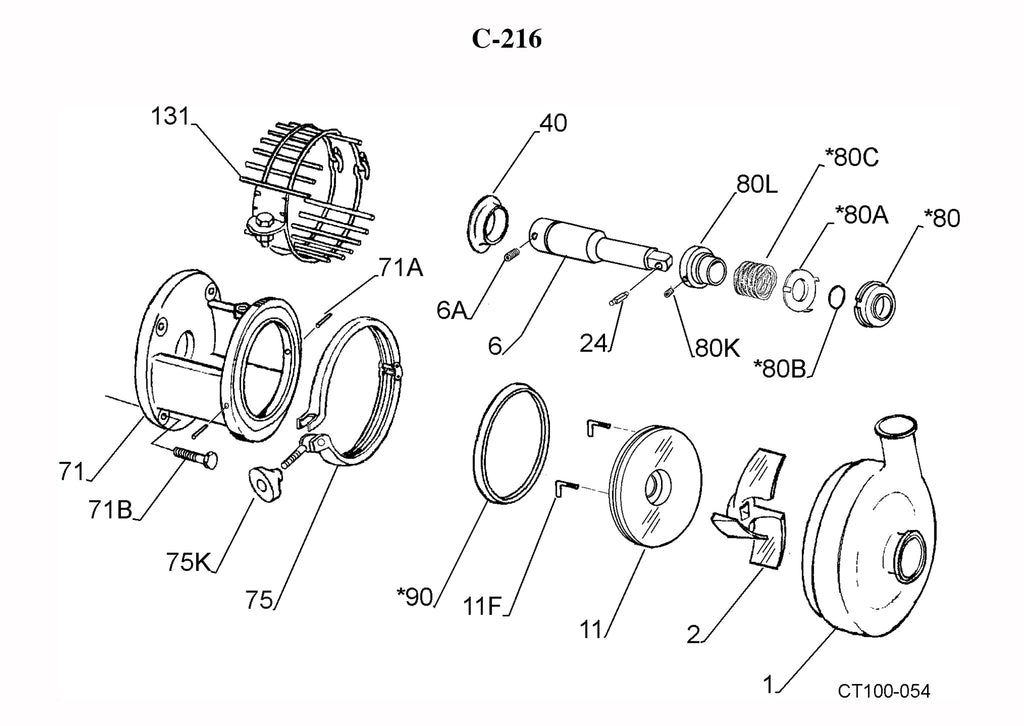 C216 Series Pump Parts