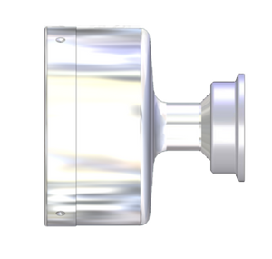 3-1/2” (90mm) Sani-Flow Pressure Gauge with Center Back Mount