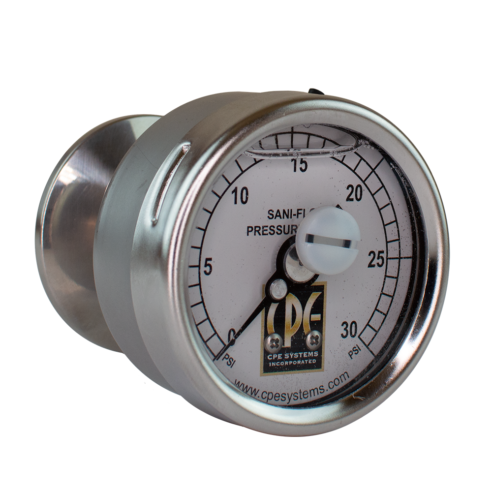 2.5” Sani-Flow Brewery Pressure Gauge – CPE Systems Inc.