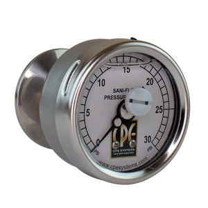 2-1/2” (63mm) Sani-Flow Brewery Pressure Gauge