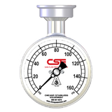 3-1/2” (90mm) Sani-Flow Pressure Gauge with Top Mount