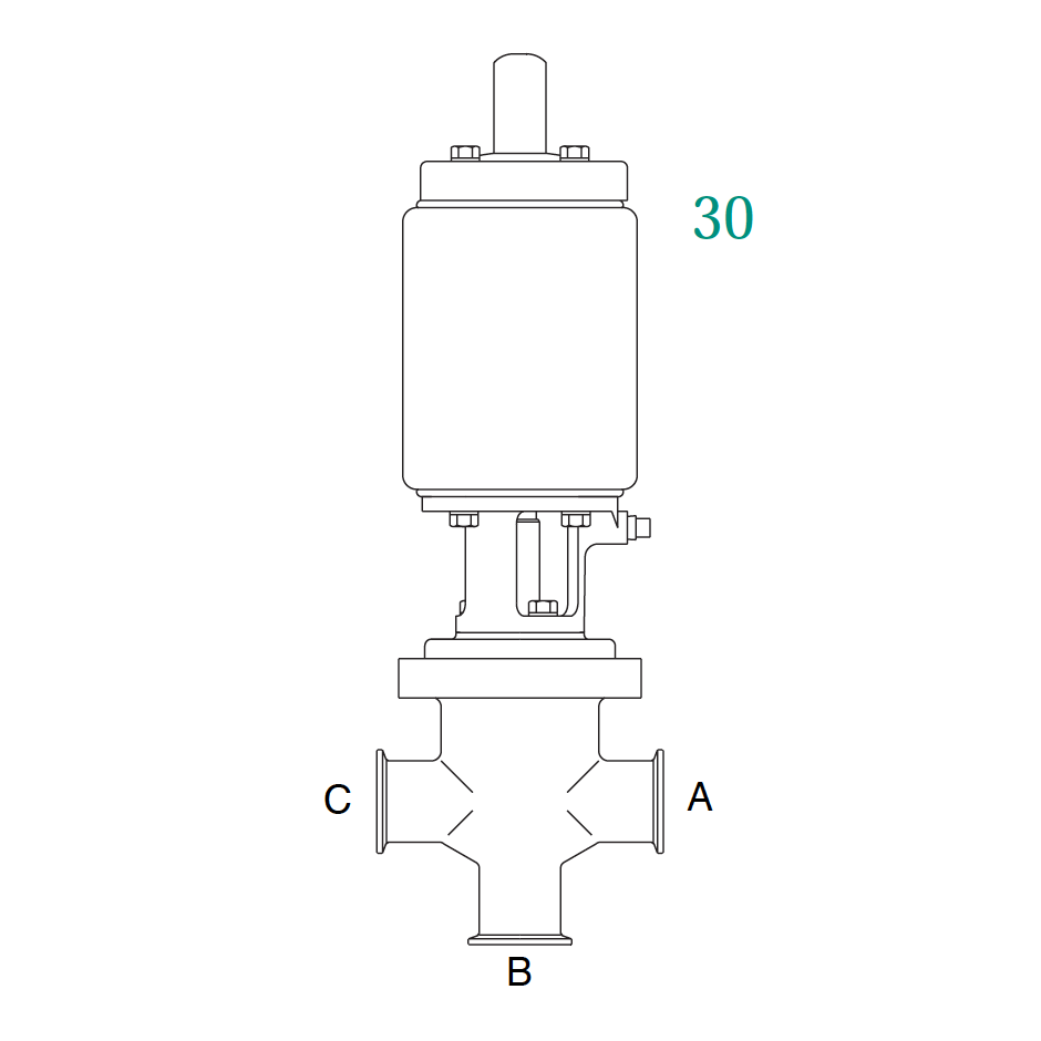 361 Series Air Actuated Seat Valve